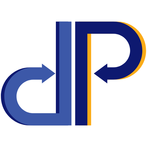Upside down P and right side up P